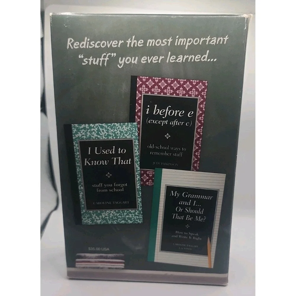 Blackboard Books I Used to Know That My Grammar and I I Before E Reader's Digest